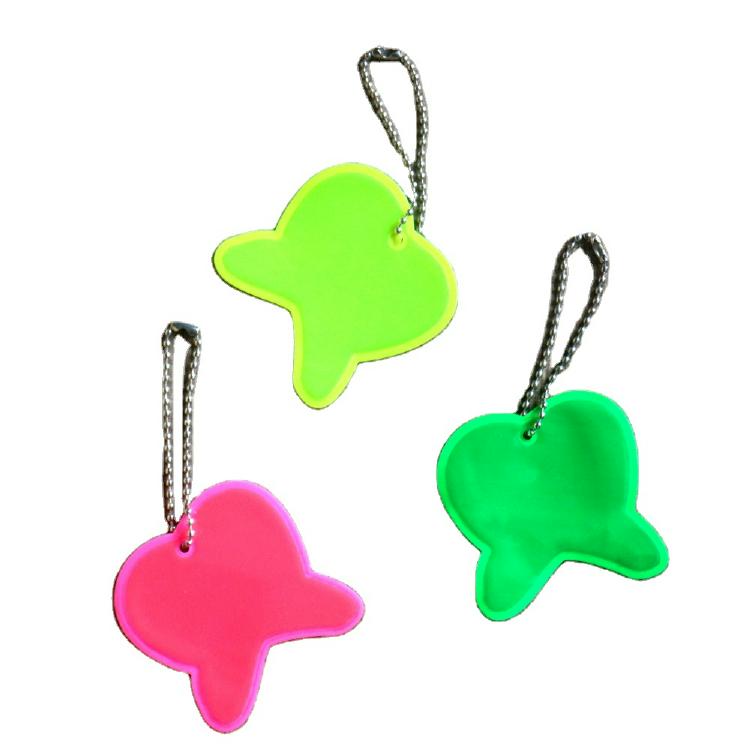 Custom Logo Soft Reflective Accessories Keychain Hanger For Bag - 